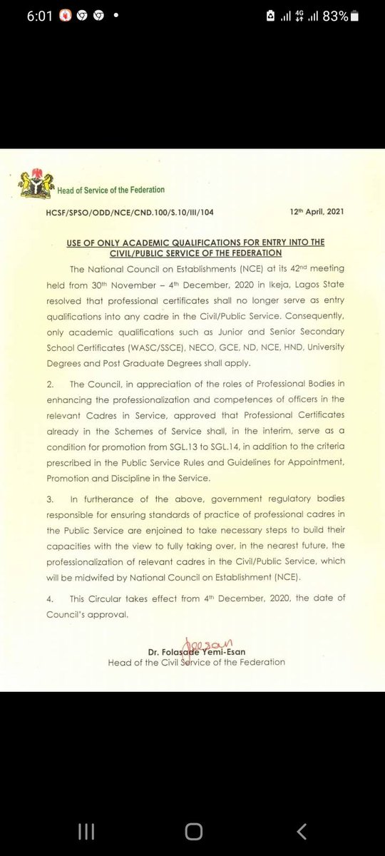 CaptainNla's tweet photo. Letter to medical laboratory science council of Nigeria.
If we can't have access to Bmls 
Let the council stop mlt program in all institutions.

Details is in the screenshot 
Due to Twitter policy 
I can't type up to 1000 words https://t.co/fJvUS6fiPU