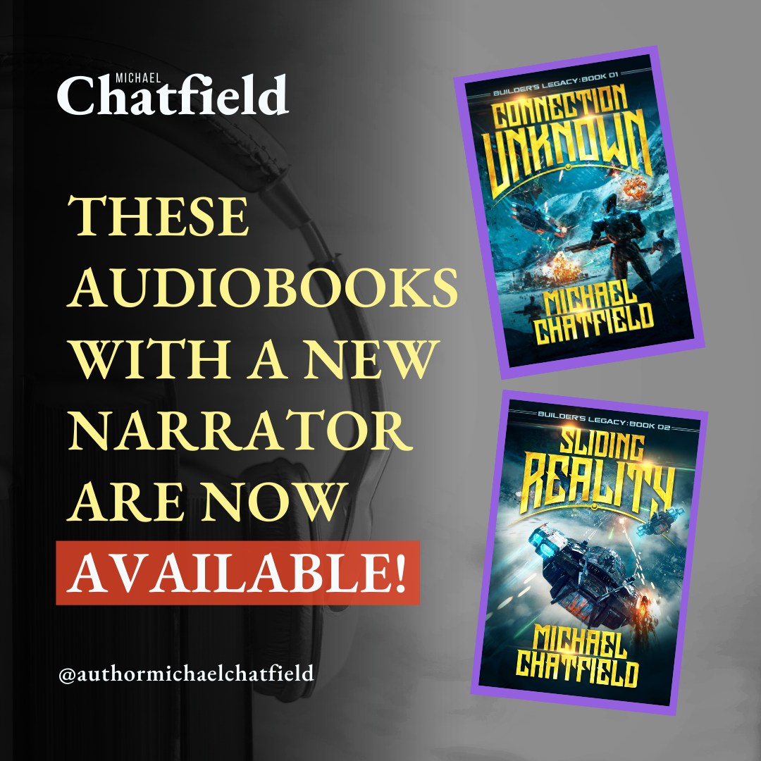 AuthMChatfield's tweet image. If you're looking for more audio adventures in the Builder's Legacy series, you're in luck! Connection Unknown &amp;amp; Sliding Reality are both available TODAY!

You can grab your copy today by clicking the link below.
⬇️⬇️
adbl.co/40Gdi82a