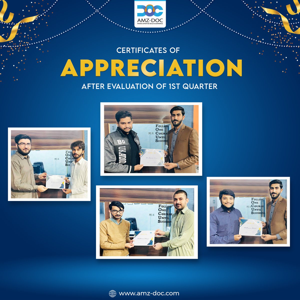 🎉 Congratulations to all the hard-working individuals at AMZ DOC, We're proud to award certificates of appreciation to those who have gone above and beyond, showing dedication and commitment to our company's success.  🙌 #AMZDOC #CertificateOfAppreciation #HardWorkPaysOff