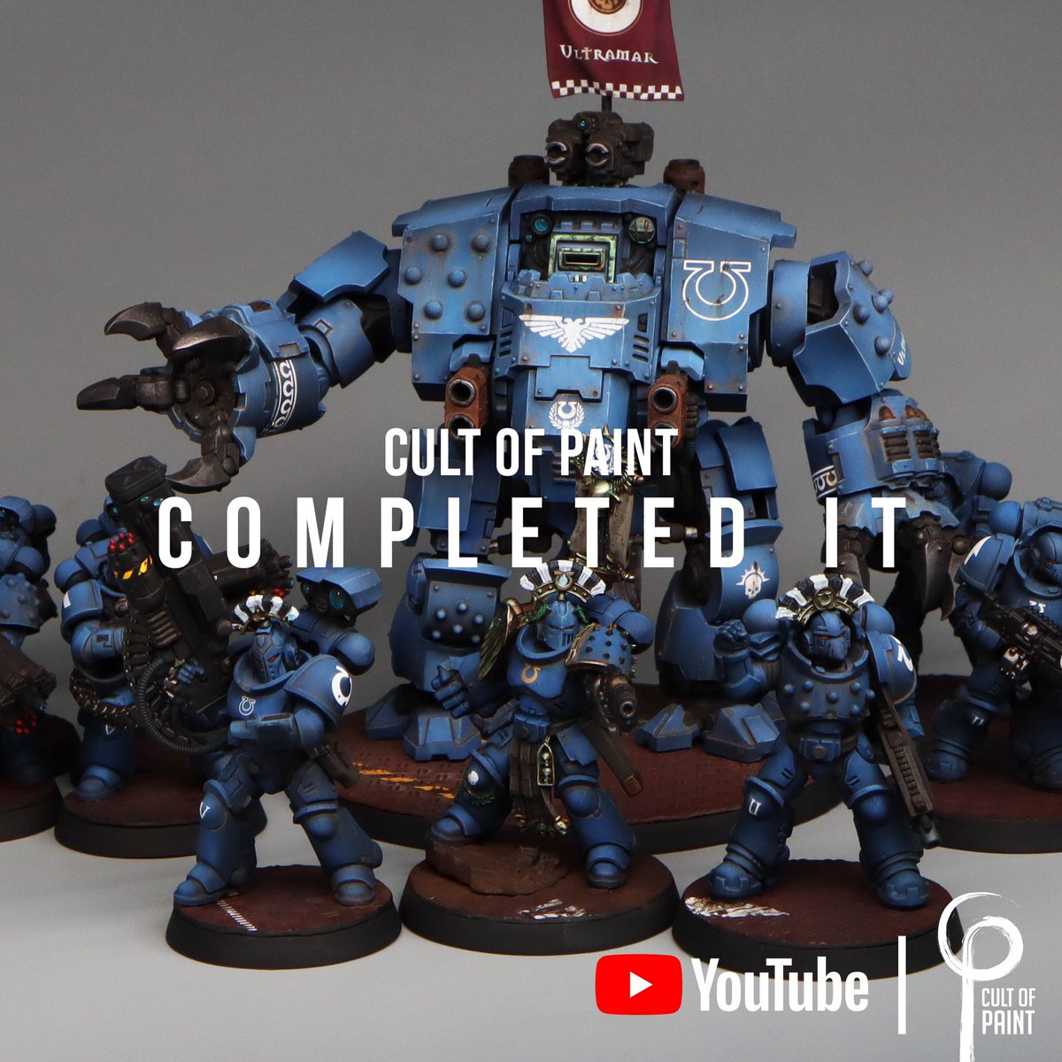 cultofpaint's tweet photo. The final part of the March for Macragge project! Infantry, basing and pondering. This week’s free YouTube video! #ultramarines #spacemarines #paintingwarhammer #marchfromacragge #primaris

https://t.co/jSnphvZzi0 https://t.co/b1mqsFBrPn