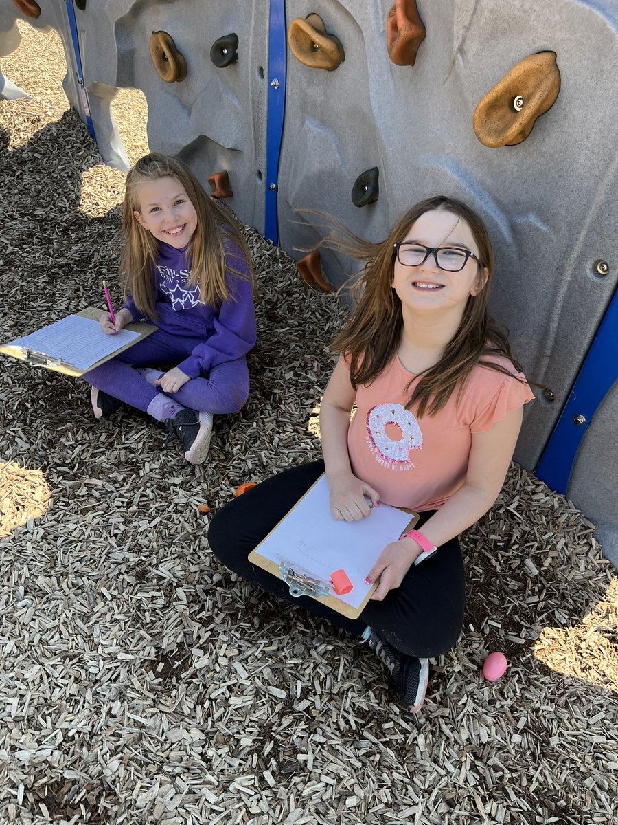 BelkoferMrs's tweet photo. Math egg hunt on this gorgeous day! Does math get any better than this?! https://t.co/F40vd6TgrD