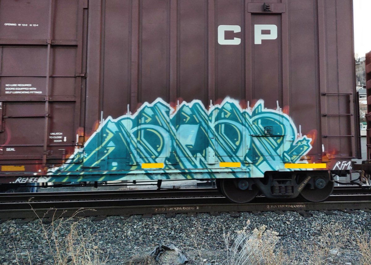 GraffitiExpress's tweet image. #kamloops #train #graffiti #art