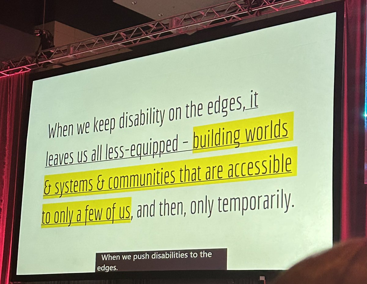 “Access shouldn’t be an afterthought.” AMAZING keynote from Rebekah Taussig to close out #NPC23. #ItTakesAPlanner to “revise the script” and make our communities more inclusive and accessible to all. #imnotcryingyourecrying