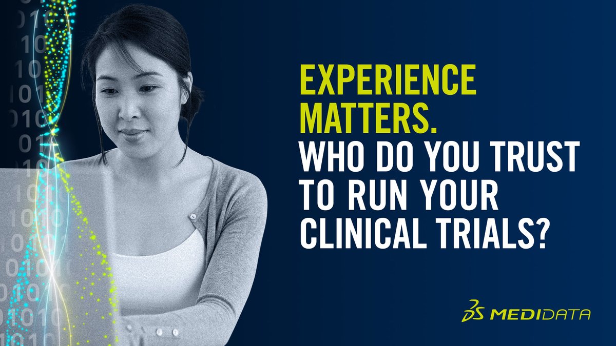 Medidata's tweet photo. With 20+ years of groundbreaking #ClinicalResearch innovation, we offer more robust data, advanced technology, #ClinicalTrial experience, & scientific support than anyone else in #LifeSciences. #SolveTheImpossible with us: https://t.co/fC4BQx7hqF https://t.co/uZMCb8hO3r