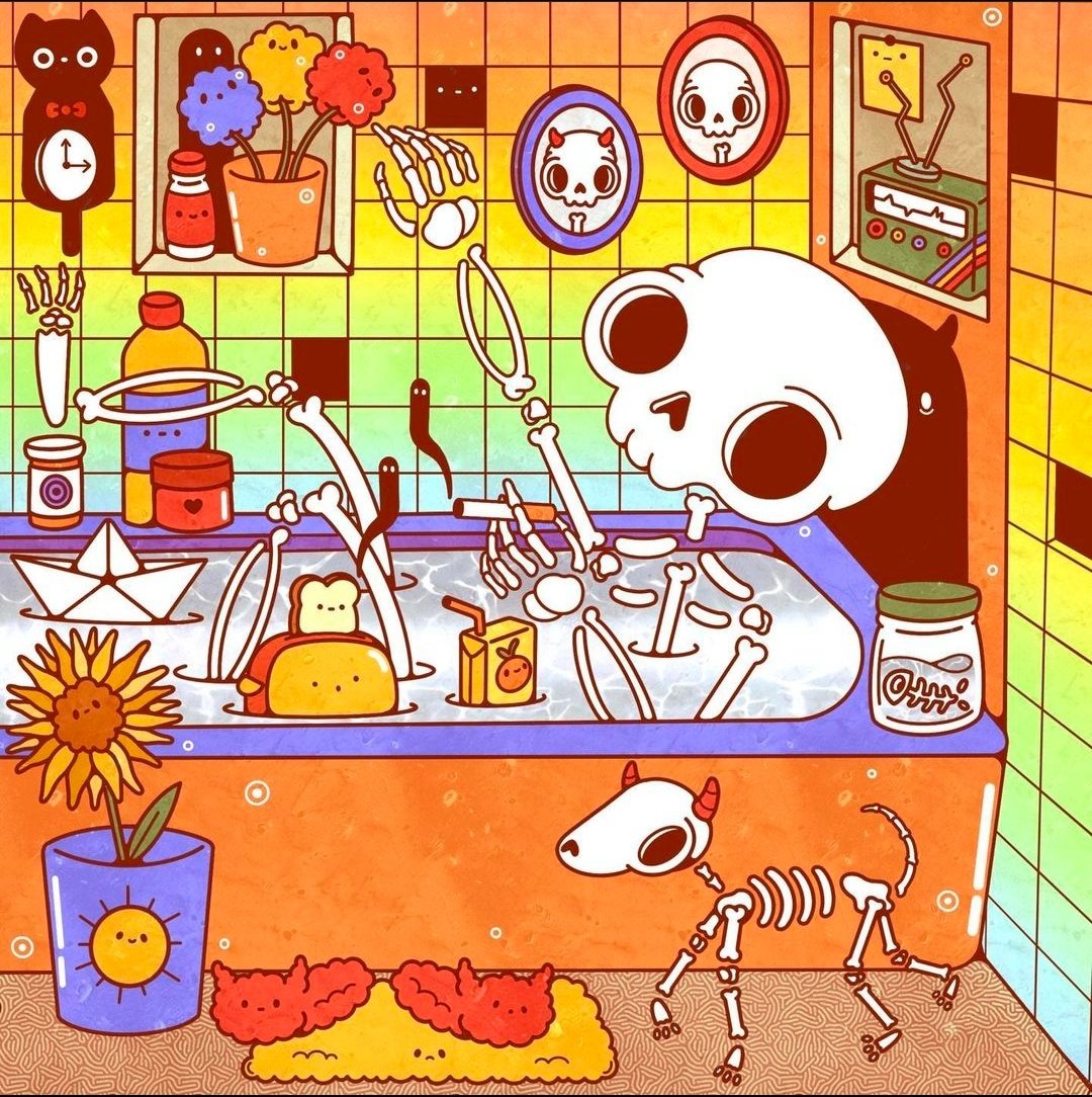 Mr. Bones.
She is getting ready to see her father.

#绘画 
#板绘 
#絵描きさんと繋がりたい
$NFT #NFTGiveaway #NFTdrop #NFTs #NFTCommunity #NFTshill 
#絵描きさんと繋がりたい 
#イラスト  
#Solana #SolanaNFT #NFTGiveaway