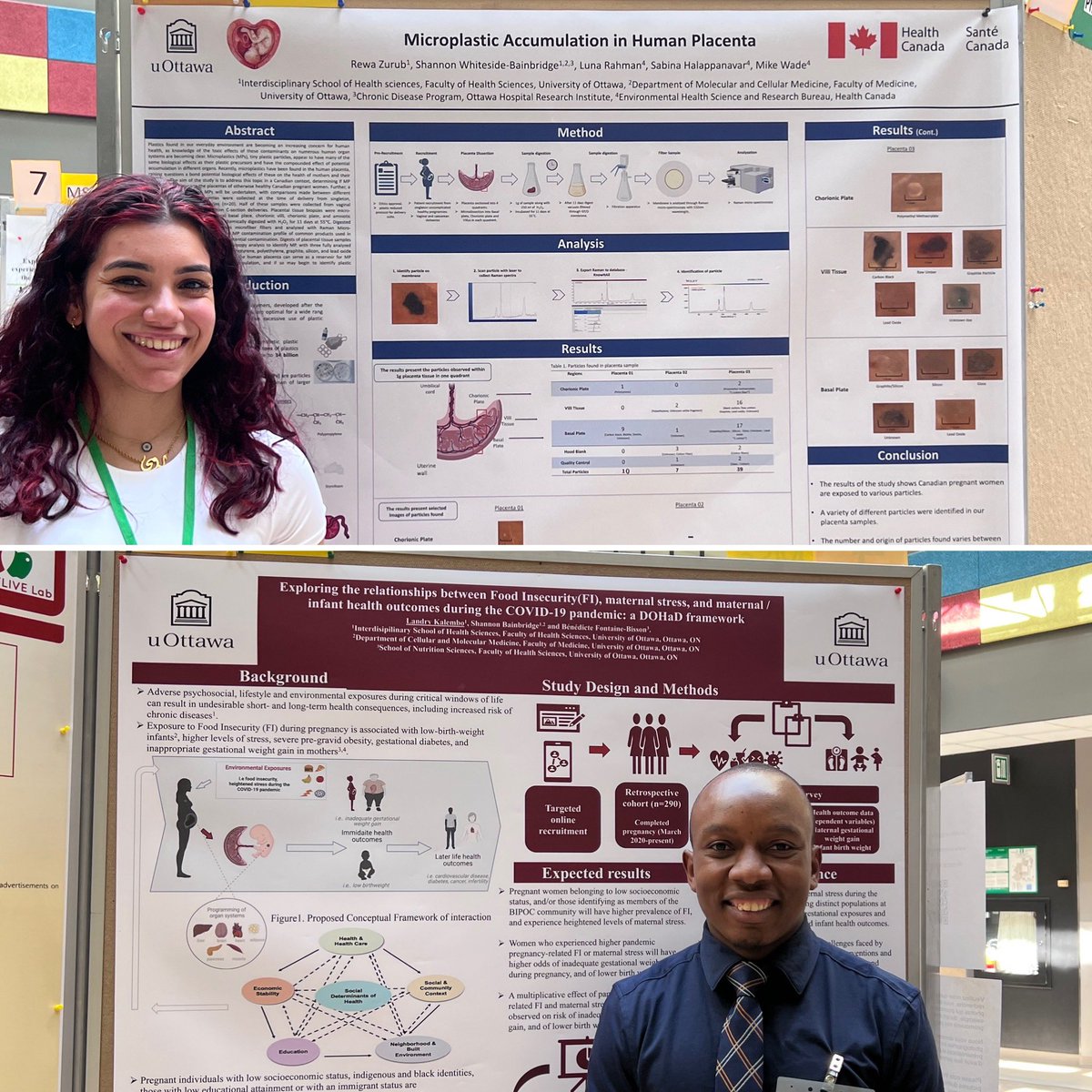 PlacentaLab's tweet photo. Props to these 2 rockstars (Landry and Rewa) who represented the Placenta Lab so well at the ISHS research day! @uOHealthRes #proudlabmama #teamplacenta https://t.co/1f36U8YQ4q