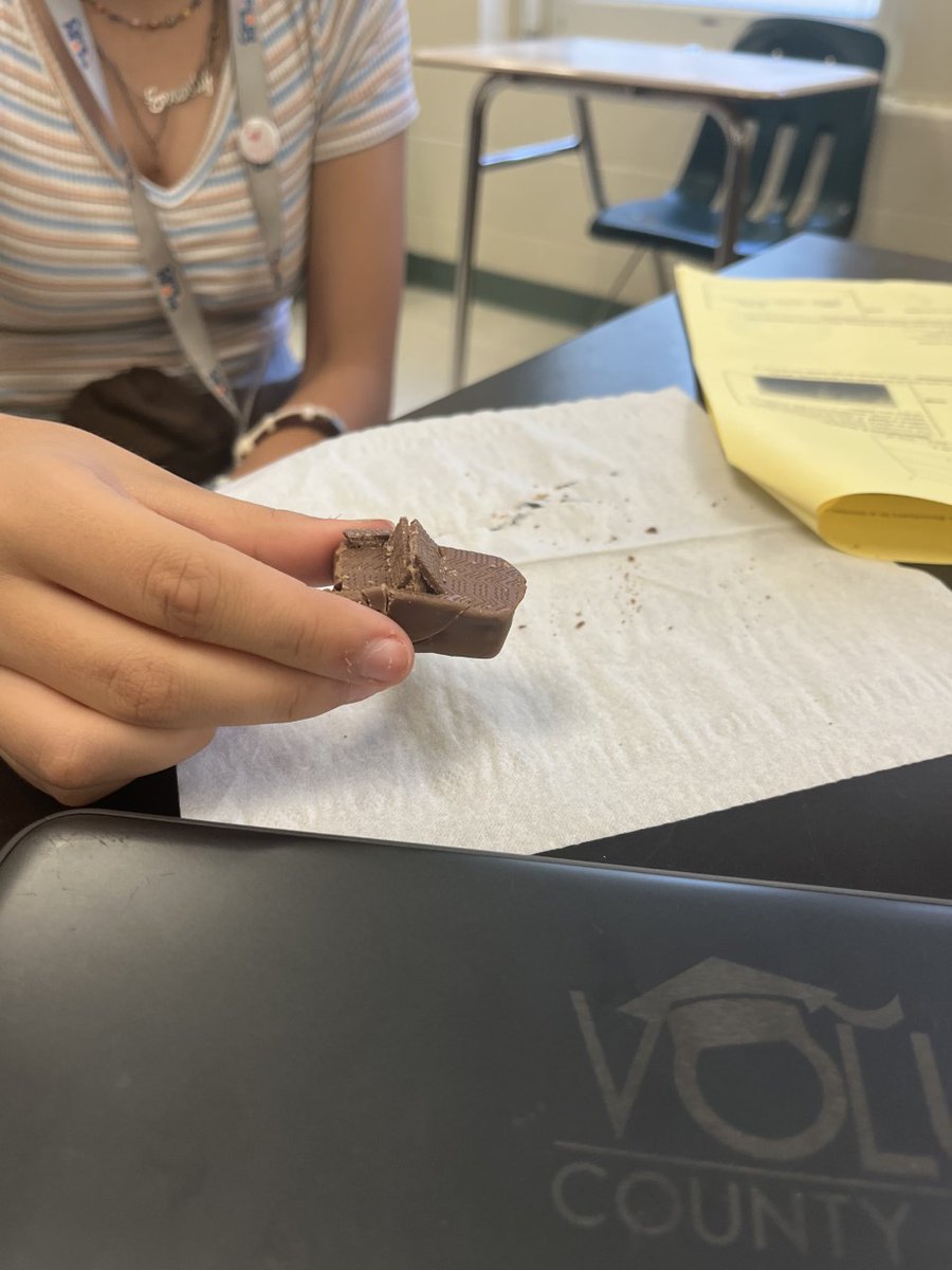 MrsPaulSCIENCE's tweet image. Playing with candy while reviewing for the FSSA! Plate Tectonics Milky Way lab resulted in some mountain ranges, subduction zones, &amp;amp; earthquakes! #VCSscience