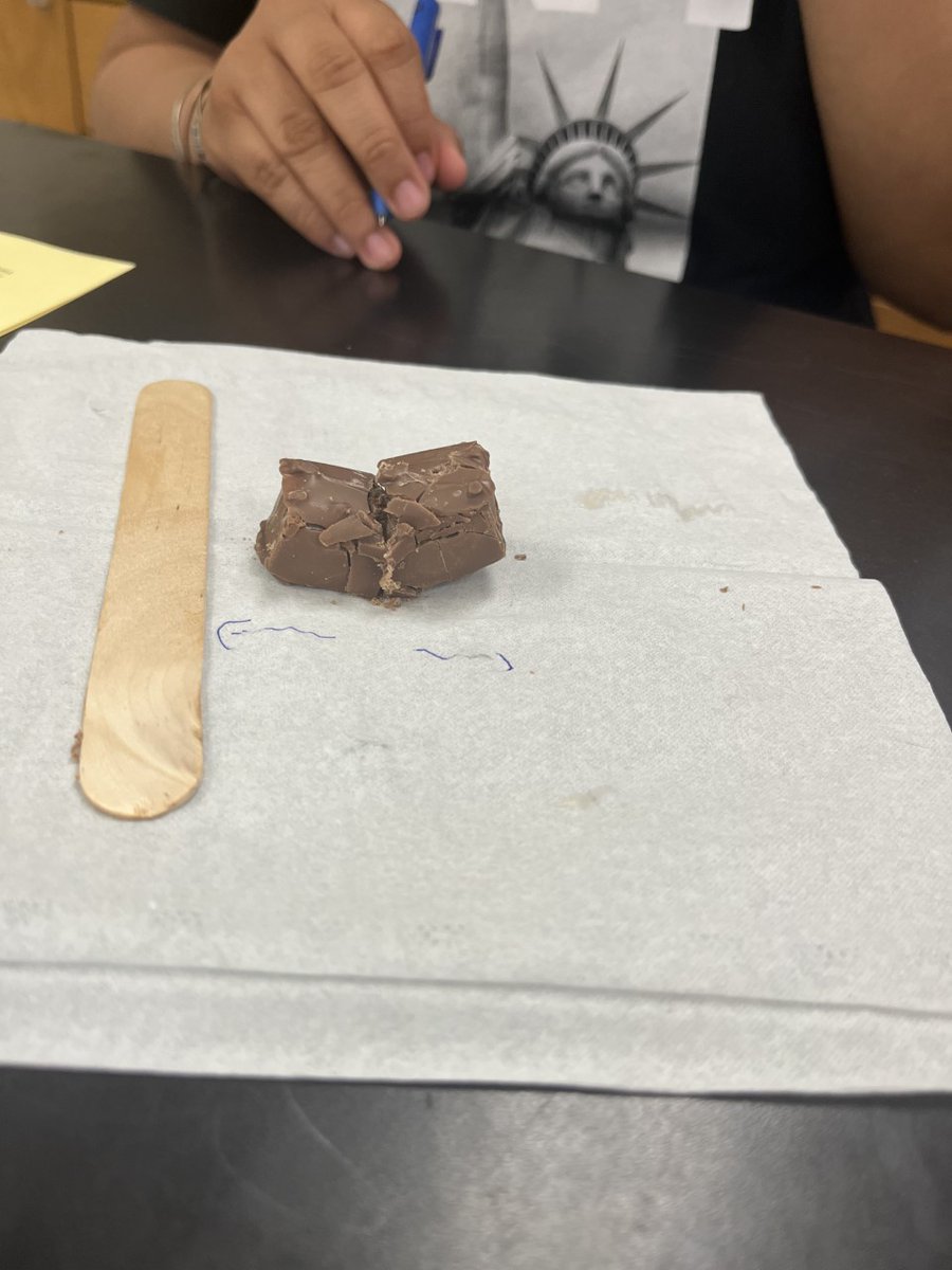 MrsPaulSCIENCE's tweet image. Playing with candy while reviewing for the FSSA! Plate Tectonics Milky Way lab resulted in some mountain ranges, subduction zones, &amp;amp; earthquakes! #VCSscience