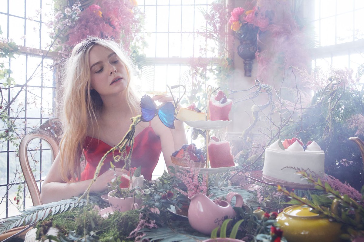 sallydrapeer's tweet photo. elle fanning for uk harper’s bazaar may 2023, a fairy tale https://t.co/v0Lh1F6Xvx