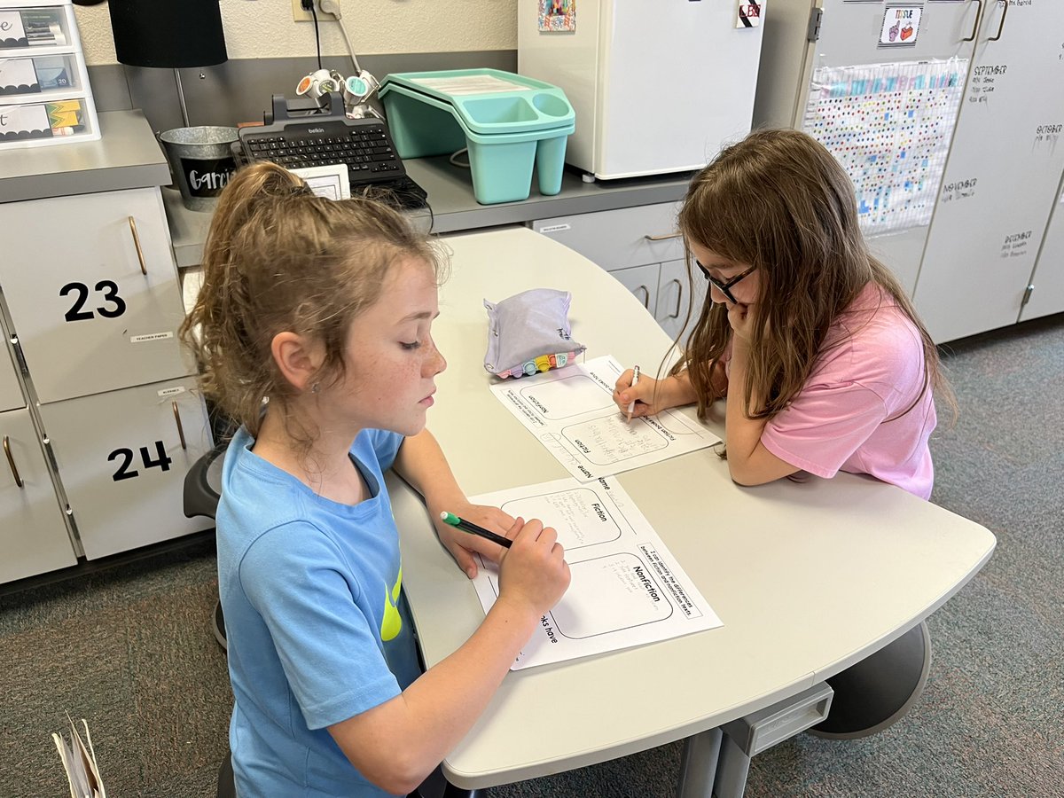 MsGarciaSecond's tweet photo. Brainstorming characteristics of fiction and nonfiction books 📕 📖 📚 ! @Longbranch_Elem @LitkeAngie #misdproud https://t.co/uKRsJfRvEW