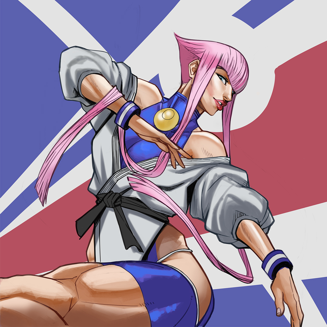 Lil Manon fanart from Street Fighter ! 
#StreetFighter6 #StreetFighter #digitalart #digitalpainting