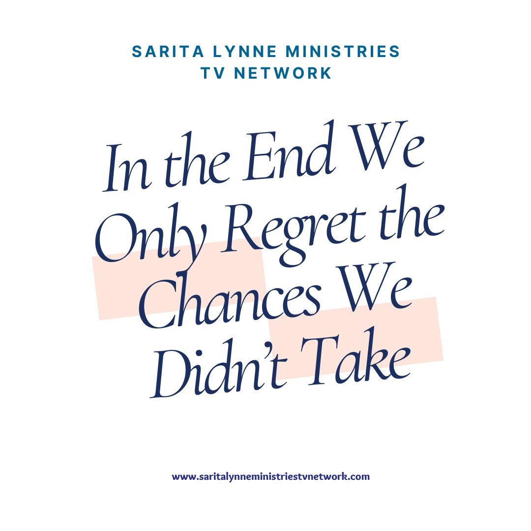 In the End We Only Regret the Chances We Didn’t Take

Take your chance now and be part of Sarita Lynne Ministries TV Network.

#tvshow #tv #millionview #love #tvshows #God #television #globalexperience #inspire #show #podcast #follow #cinema #hollywood #like #art #entertainment