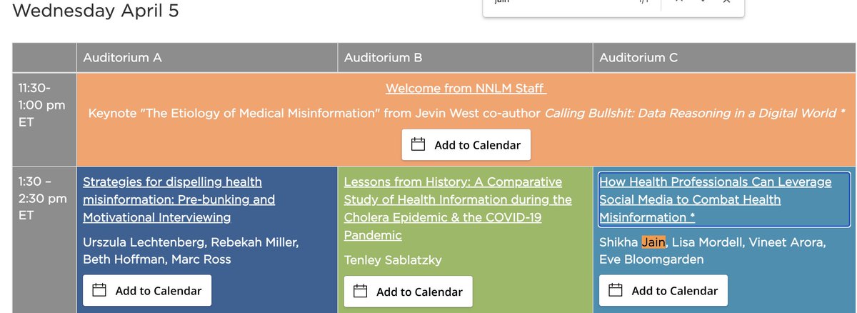 Very excited to be presenting tomorrow at the NNLM Health Misinformation Symposium on the topic of How Health Professionals can Leverage Social Media to Combat Health Misinformation @FutureDocs @evebmd @lmordell6 @IMPACT4HC nnlm23.vfairs.com/en/registratio…