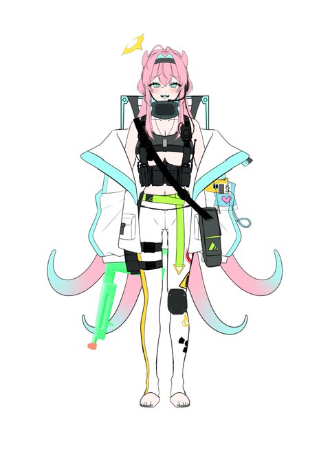 とりあえずデザインはこれでいいかな。
モチーフはクリオネと衛生兵。
配色とかモチーフがいまいちわかりにくいとかなんか物足りないとか課題は沢山あるのでもうちょいどうにかしたい… 