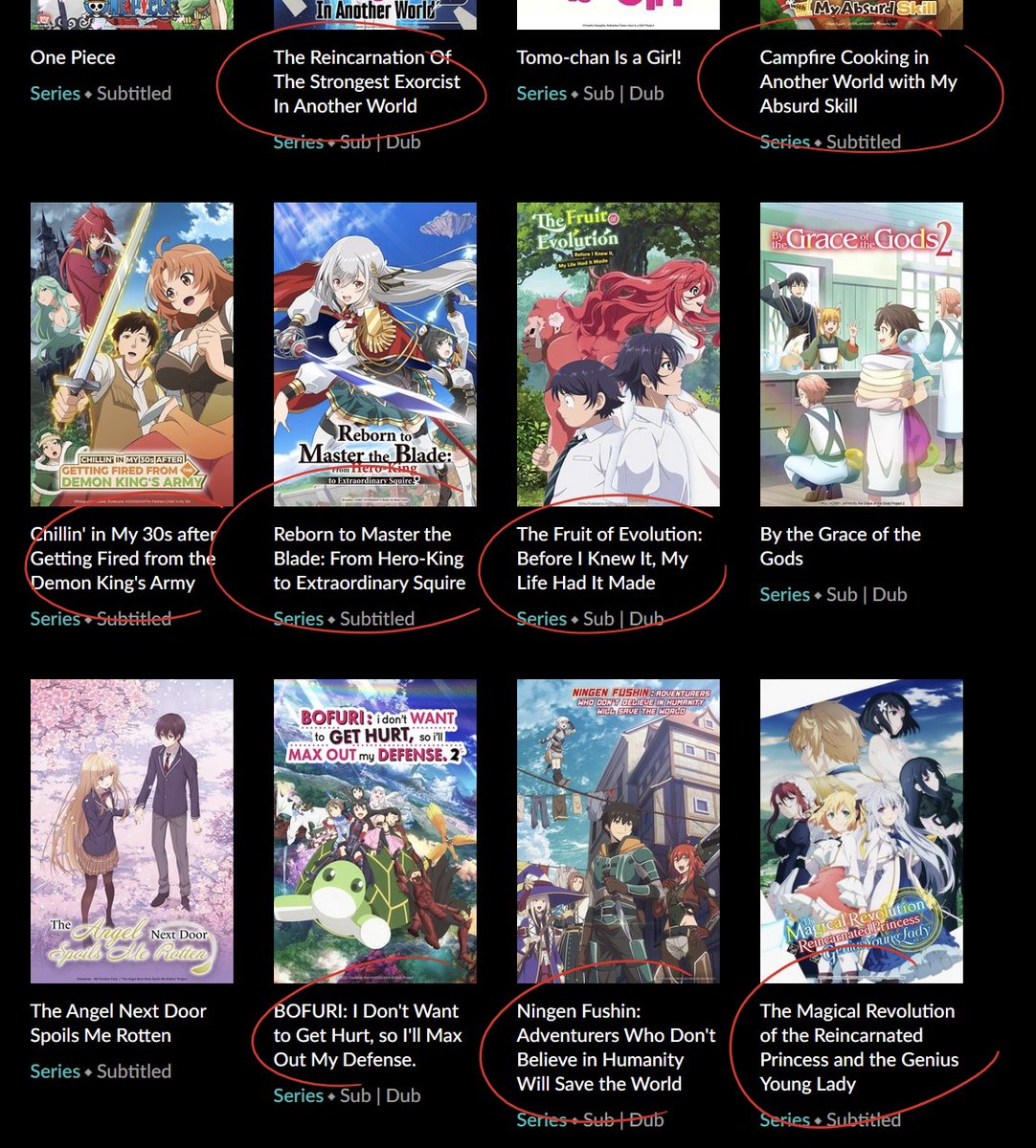 So I haven't "watched anime" in a long time now. Is naming a series AN ENTIRE SENTENCE some kind of fad now? Or is some SEO-based AI just naming shows?