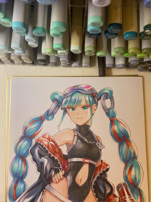 色々お絵描き中〜¶(⁄•˅̮•∖)⁋ 