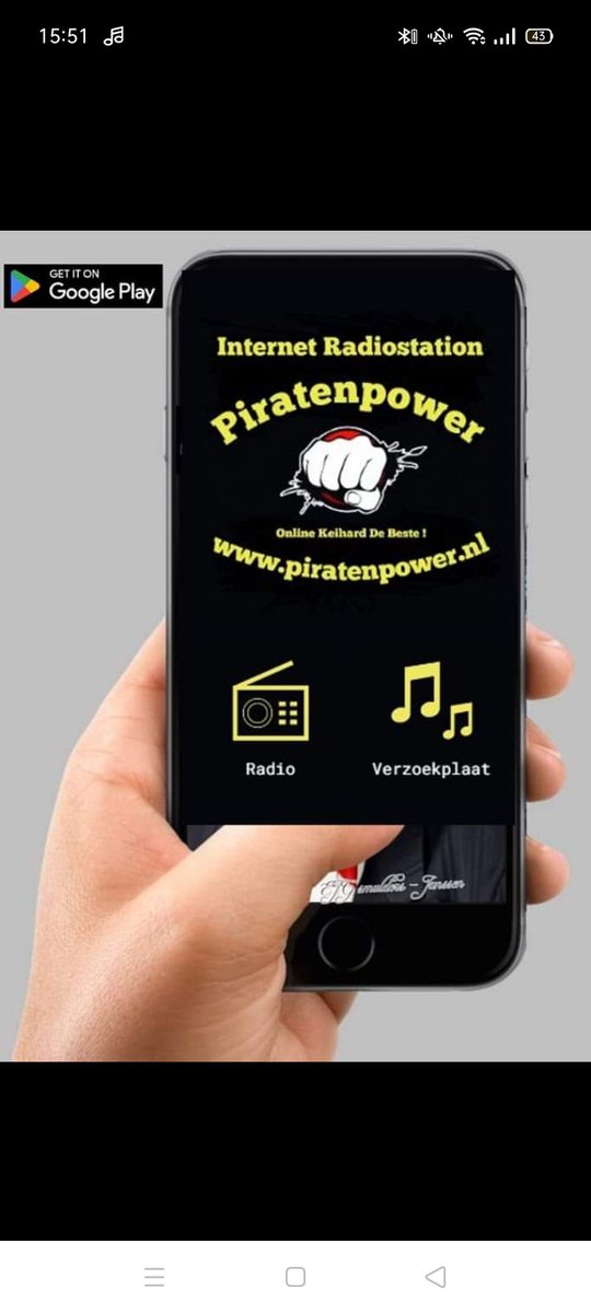 Luister jij ook al naar piratenpower.nl download hem ook gratis in de play store app kun je zo mee luisteren