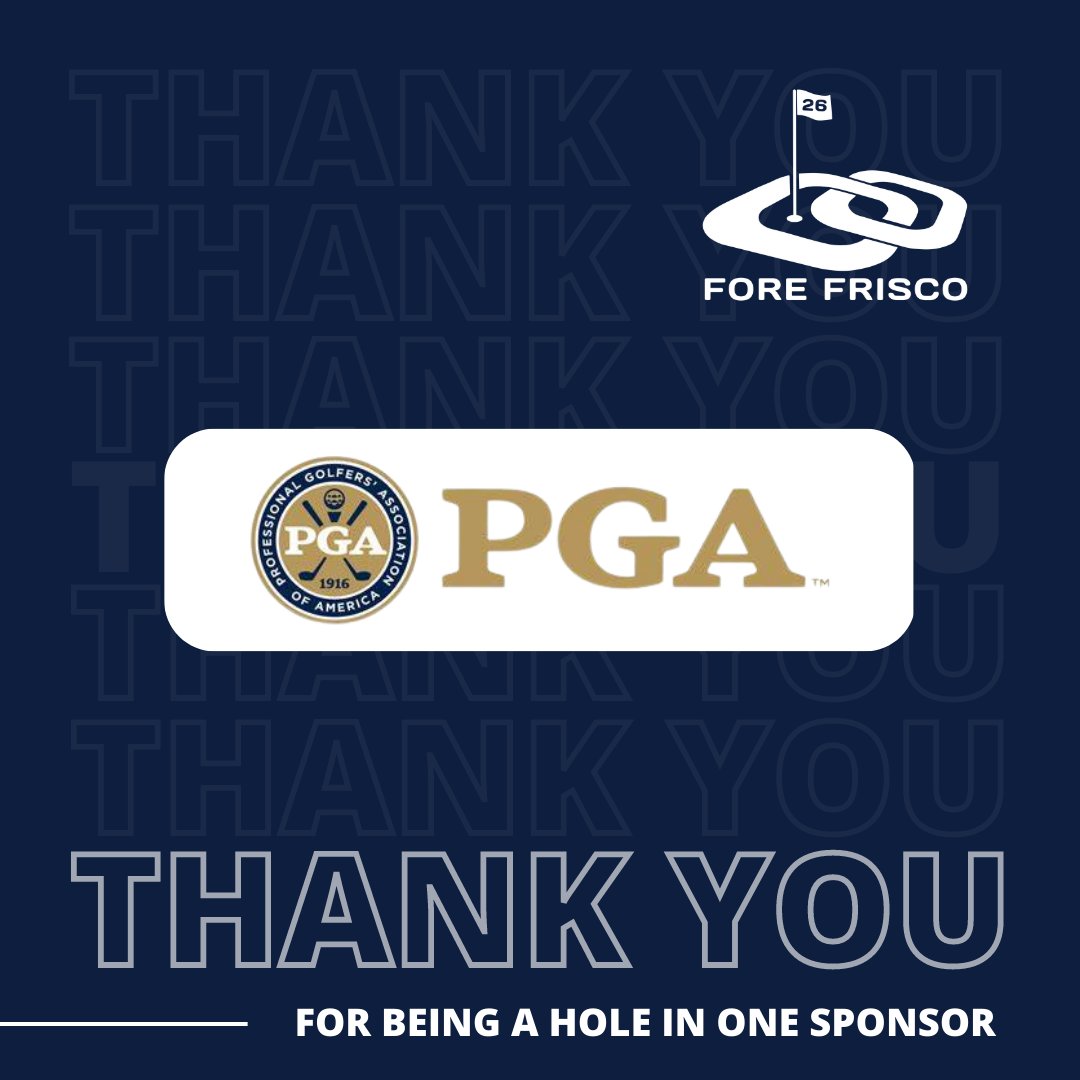 ForeFrisco's tweet photo. Thank you, @PGA for your Hole in One Sponsorship for Leadership Frisco Class 26's Top Golf fundraiser. Learn more here: https://t.co/oZEGJ4IS1l https://t.co/7STzqDES7K