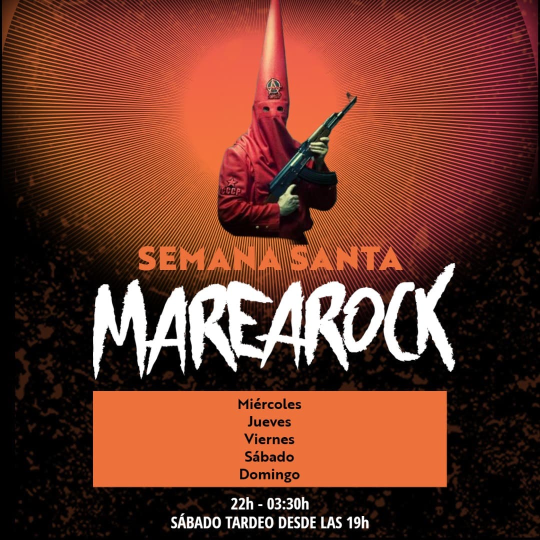 🔥 SEMANA SANTA MAREAROCK ALACANT 🔥

Abrimos de MIÉRCOLES a DOMINGO 🎉
