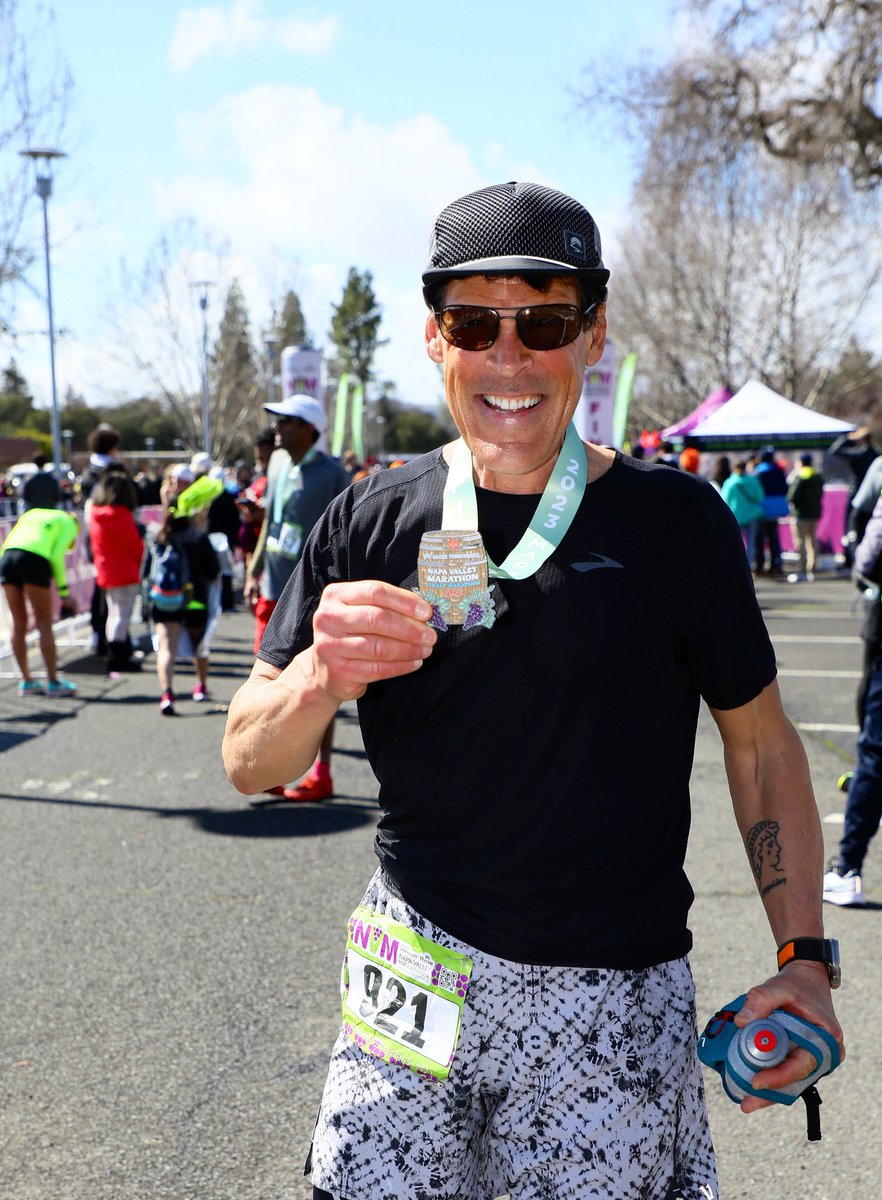 I know a lot of people keep count of how many #marathons they've run; I just keep all the metal in some boxes in my garage. One day I'll sit down and count them all (or not). #running is worthwhile in itself