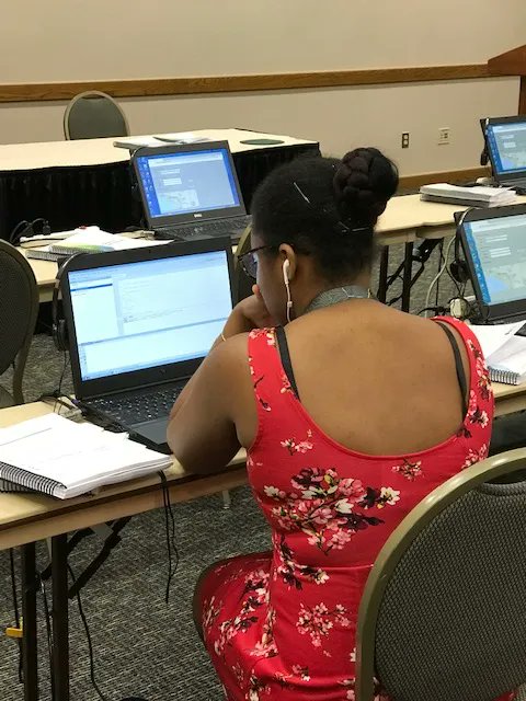 URISA's tweet photo. Attending #GISValTech 2023 in Las Vegas? Make time to take some @EsriTraining sessions in the Hands-On Learning Lab. Ask the trainer! @IAAOHQ https://t.co/XD1tspAedC