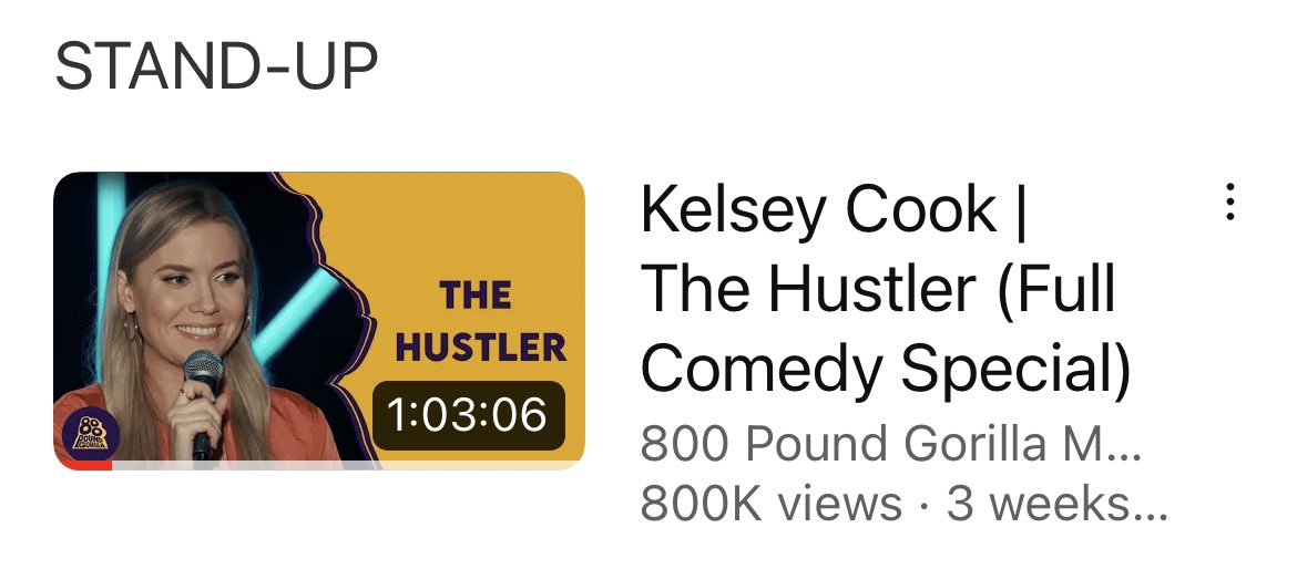 KelseyCook's tweet image. My special crossed 800K views in 3 weeks!! If it hits 1M in a month I’ll cry 😂 this is wild. Thank you guys so much. Watch and share if you haven’t yet! youtu.be/zG10W6HYKTk