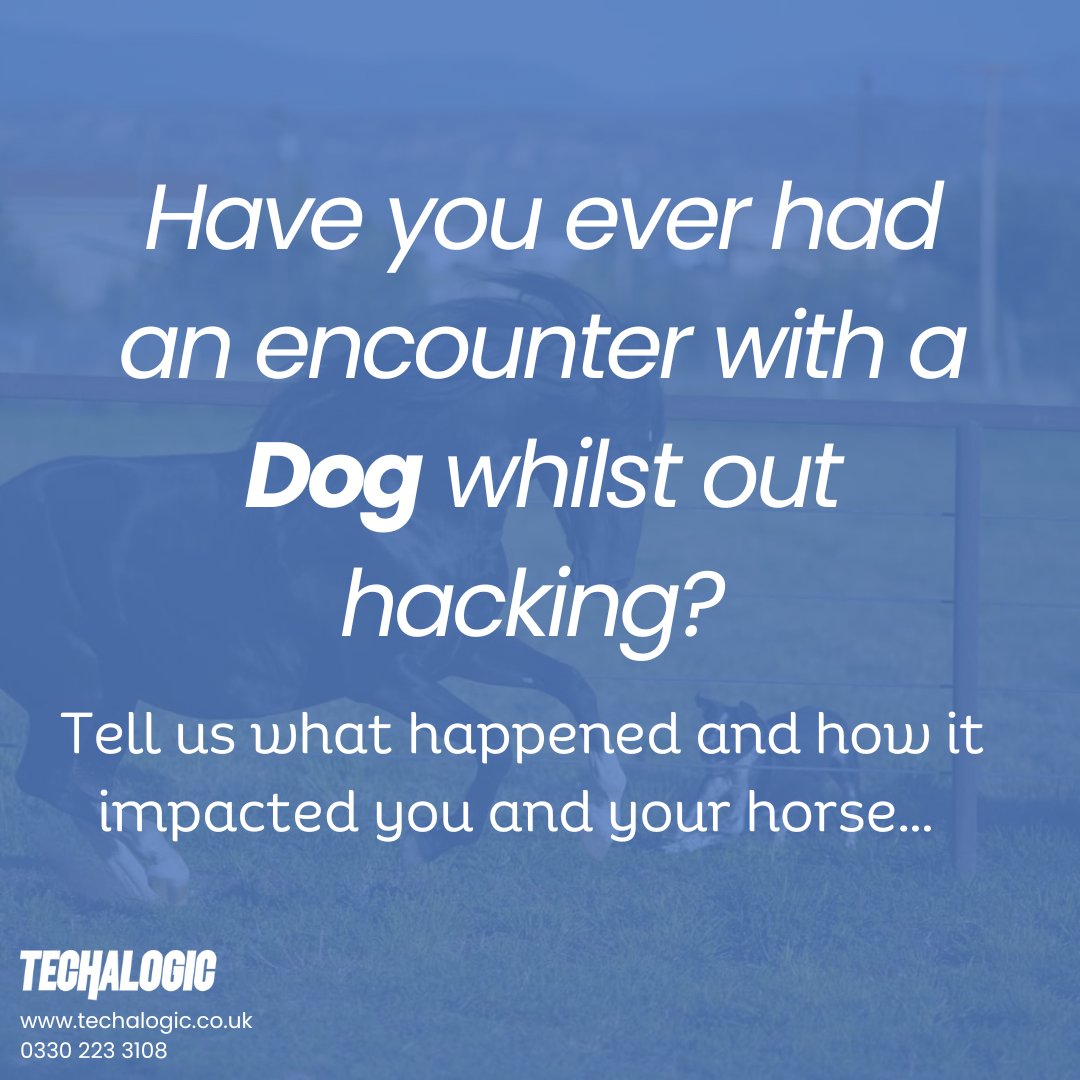 Techalogic's tweet photo. Have you ever had an encounter with a dog whilst riding?
If so please comment below and tell us more... we want to help create awareness on how dangerous this can be 👇
#techalogic #helmetcam #helmetcamera #footage #roadsafety #passwideandslow #equestrian #horse #dogs https://t.co/4zTroaHW6u