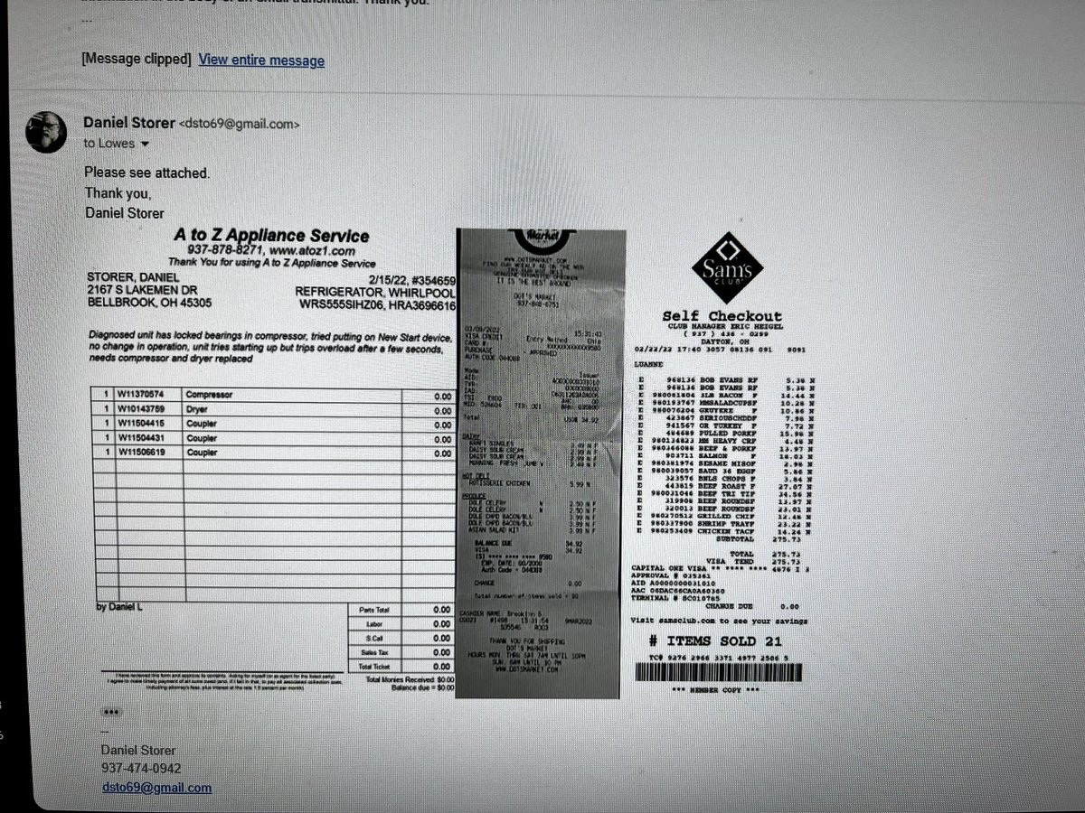 brothersstudios's tweet photo. @LowesCService 
What does one have to do to get reimbursed? Give you my first born child? A pint of blood? I’ve done everything I’m supposed to, submitted and resubmitted docs, waited patiently. It’s been a year. Stand by your promise! https://t.co/TljvMAqtPO