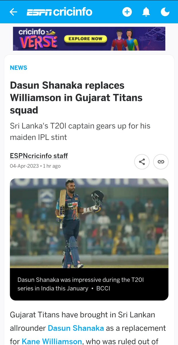 RavanaGen's tweet photo. Congratulations to our captain @dasunshanaka1 !!! Well deserved one! 👏👏👏 #Proud 🇱🇰 😍😍😍 @gujarat_titans @OfficialSLC https://t.co/TqzLw9ybge
