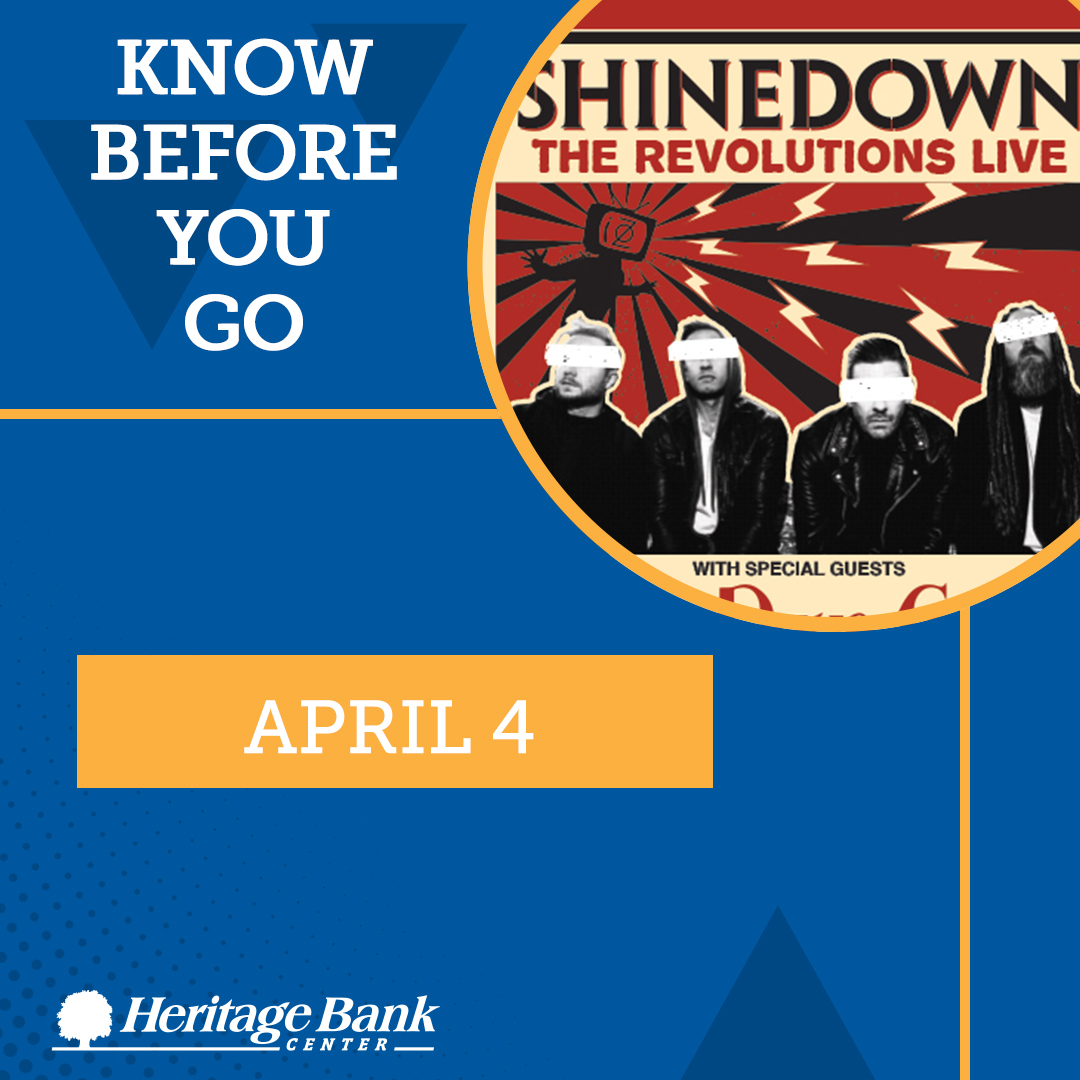 Heritage Bank Center on Twitter "🚨KBYG SHINEDOWN Review the bag
