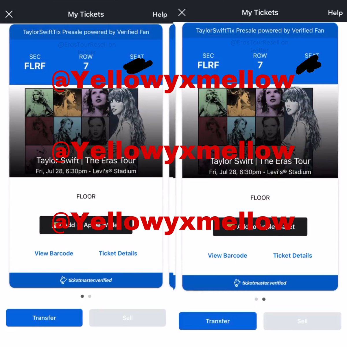 Eras Tour Resell tweet media