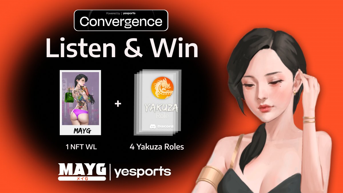 MAYGnft's tweet image. 👂Listen &amp;amp; Win

We are presenting our game on a @yesports_gg Mini-tank at #Convergence2023 with @SinjinDavidJung

What is Miki-San is fighting for?

QT the event now along with the hashtag #MAYGPresentationPrize and your answer for your chance to win 1 MAYG NFT WL + 4 Yakuza…