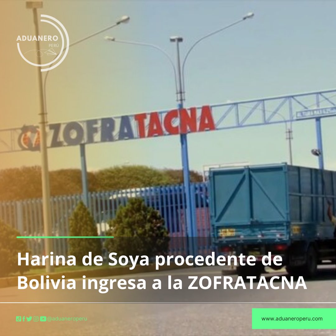 Luego de las coordinación entre  la <a href="/SUNATOficial/">SUNAT</a>, <a href="/Senasa_Peru/">Senasa Perú</a>, <a href="/MINCETUR/">MINCETUR 🇵🇪</a> y <a href="/Promperu/">PROMPERÚ</a> ingresaron al Complejo de <a href="/ZOFRATACNAPERU/">ZOFRATACNA</a>, seis camiones procedentes de Bolivia, con 162,000 kg de harina soya. bit.ly/4351ii1

#aduanas #aduanasycomercioexterior #logística #logistic