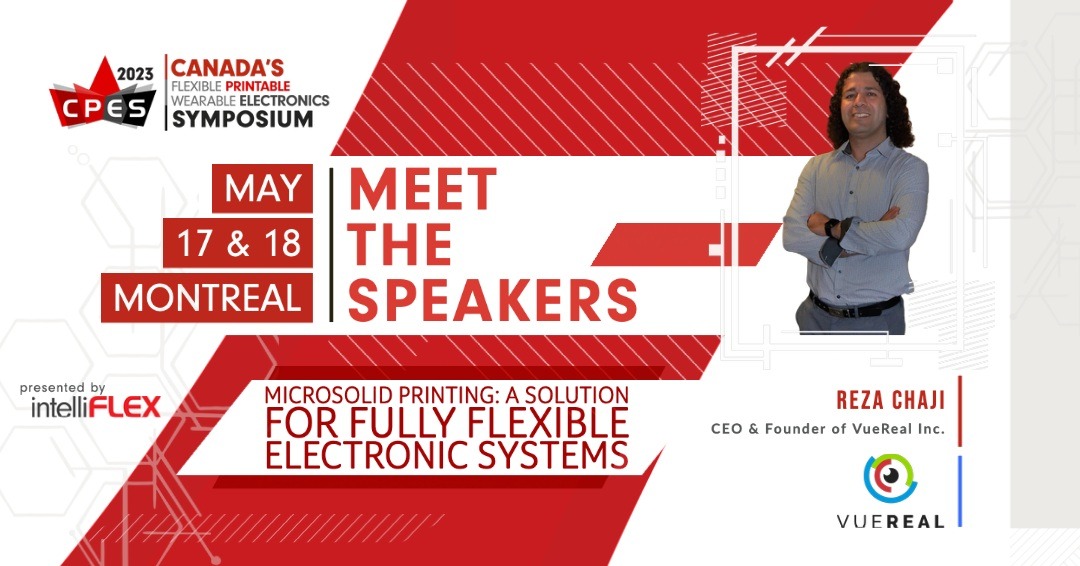 Join us for a deep-dive into MicroLED Display with Reza Chaji of VueReal Inc. at #CPES2023 Get your early bird tickets now!
Register today: lnkd.in/ex2NCzZj

May 17-18th @ETSMTL

#PrintedElectronics #FlexibleElectronics #HybridElectronics