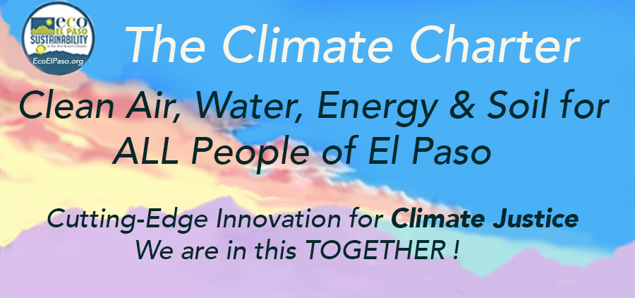 #ElPaso #Climate Charter - #PropK - VOTE YES!

@Eco_ElPaso #EcoElPaso #ClimateCharter #ElPasoClimateCharter 

ecoelpaso.org/.../el-paso-cl…
