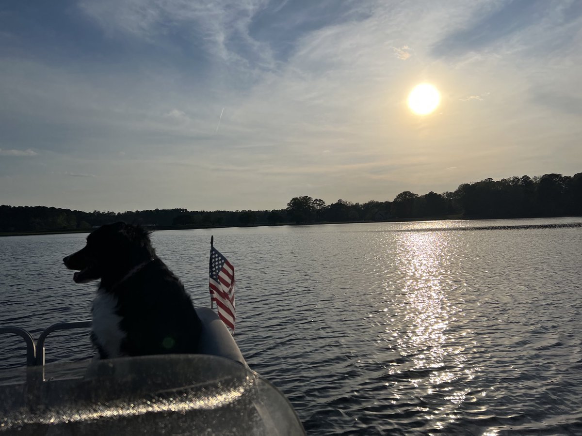 Theo glad to be back on the lake! #FishingLife #LakeLiving