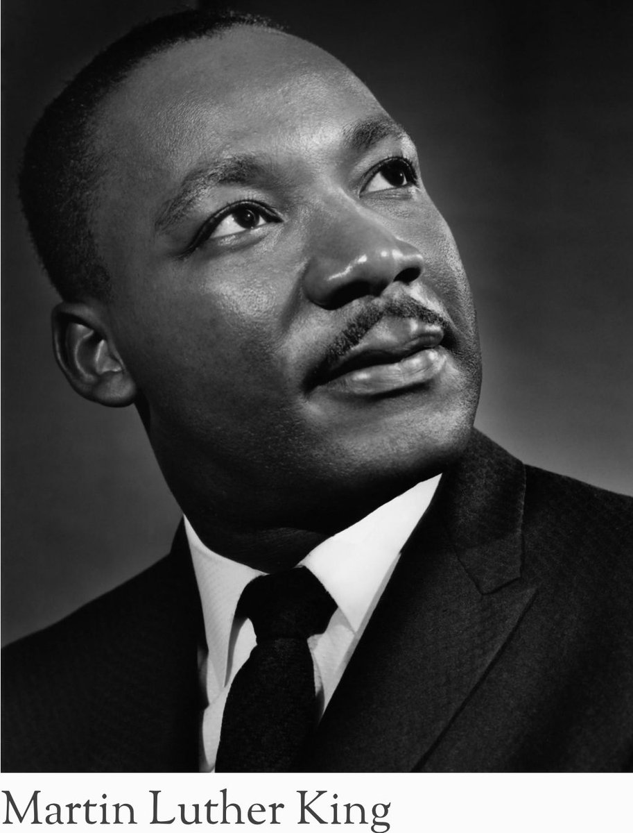 Portrait d’août 62 par Yusuf Karsh, de celui qui est déjà un héros de 33 ans et qui le demeure aujourd’hui et pour toujours, même après son meurtre le 4 avril 68 à seulement 39ans. Paix à ton âme Martin Luther King jr. Non violent et déterminé. Humaniste triomphant du racisme.