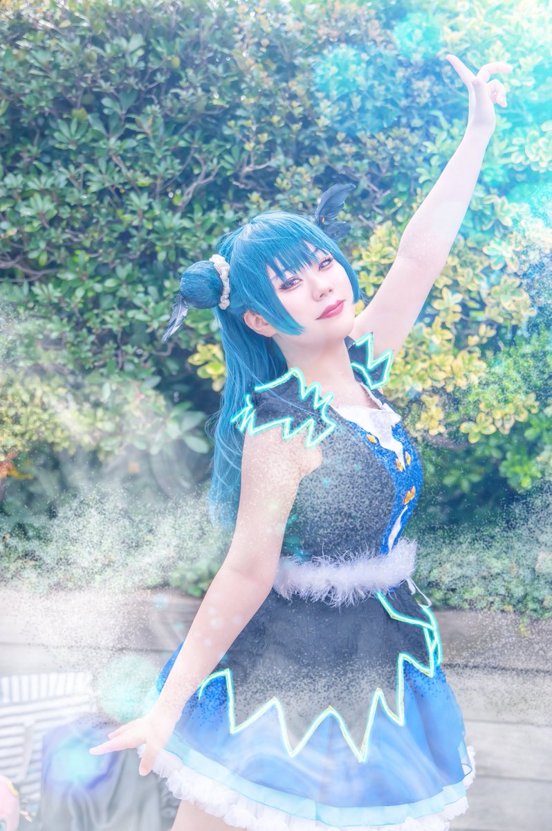 Cosplay 0402 Ua! 🩵😈WBNW衣装 津島善子ちゃん 😈💙 時は今日も過ぎ