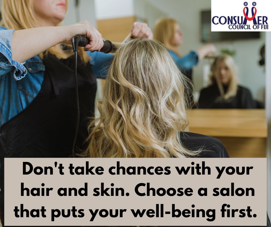 CCoFiji's tweet photo. Beauty is important, but safety is even more important!
Make sure you're choosing hair salons and beauticians that prioritize your health and safety.
We have been receiving complaints of consumers suffering scalp damage and face burns after visiting salons.
#safetyfirst #TeamCCF https://t.co/16MJDHOzxX