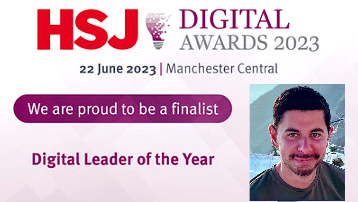 Deeply honoured and proud to be shortlisted at @HSJ_Awards #HSJDigitalAwards in the ➡️ « Digital Leader of the Year » category 🎉💥 @Moorfields @UCLeye @EyeCharity @ukfci