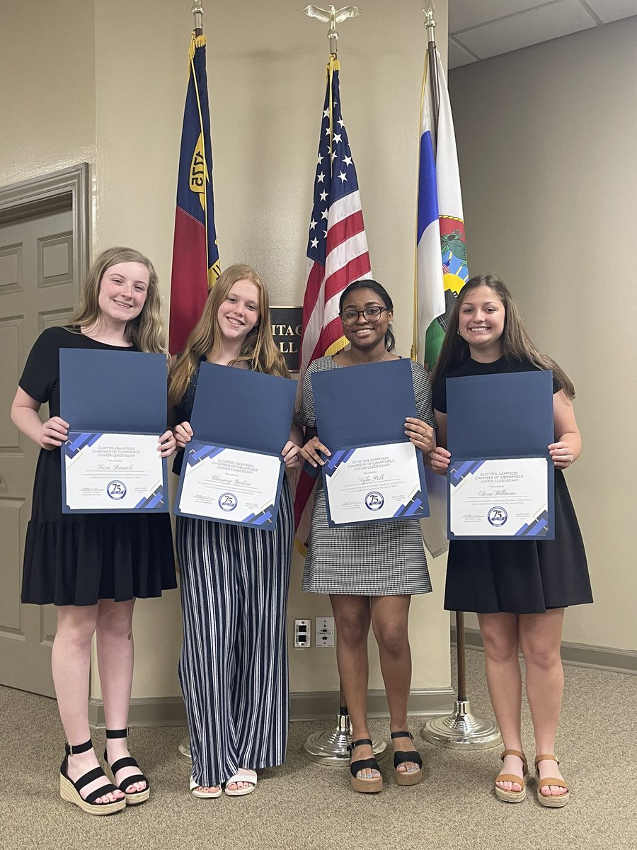 HobbtonCTE's tweet photo. So proud of these girls! They served on the Clinton-Sampson Chamber Jr leadership team this year. ππ€#currentleaders #futureleaders https://t.co/jDJ9Uq6gPb