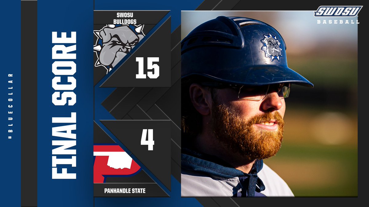 Handled business early in Woodward 🔥

Burke goes 3-5 w/ 2 blasts, 2B. Jeffers hits his first HR of the season. Sanders/Ewy/Jackson give 5.0 innings of scoreless relief. 

#BlueCollar 🔵🐶