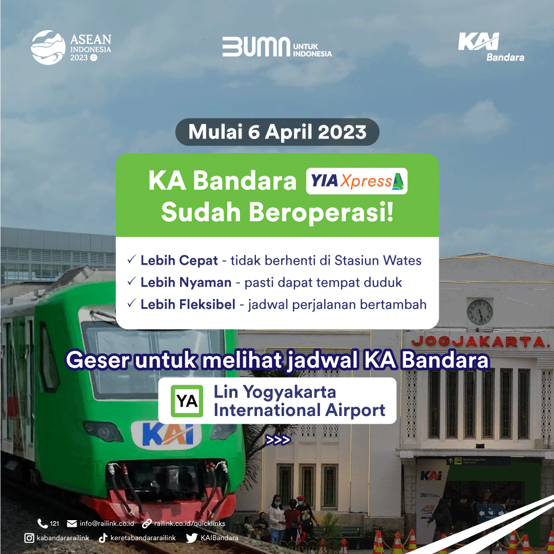 KAIBandara's tweet photo. Kamu juga akan lebih nyaman Sobat menggunakan KA YIA Express karena terdapat nomor kursi pada tiketnya.
Untuk Harga tiket KA YIA Express dari Stasiun YIA - Yogyakarta yaitu Rp 50.000,-  dan dari Stasiun Yogyakarta - Stasiun YIA Rp 50.000,- https://t.co/iZeP8TQOpD