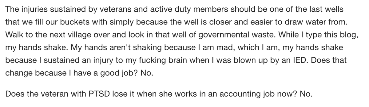 TVietor08's tweet image. Powerful response by @UncleChaps to the absurd Washington Post editorial calling for means testing of veterans benefits to balance our budget. A truly absurd argument since the Post spent years advocating for wars that costs trillions of dollars. barstoolsports.com/blog/3462243/t…
