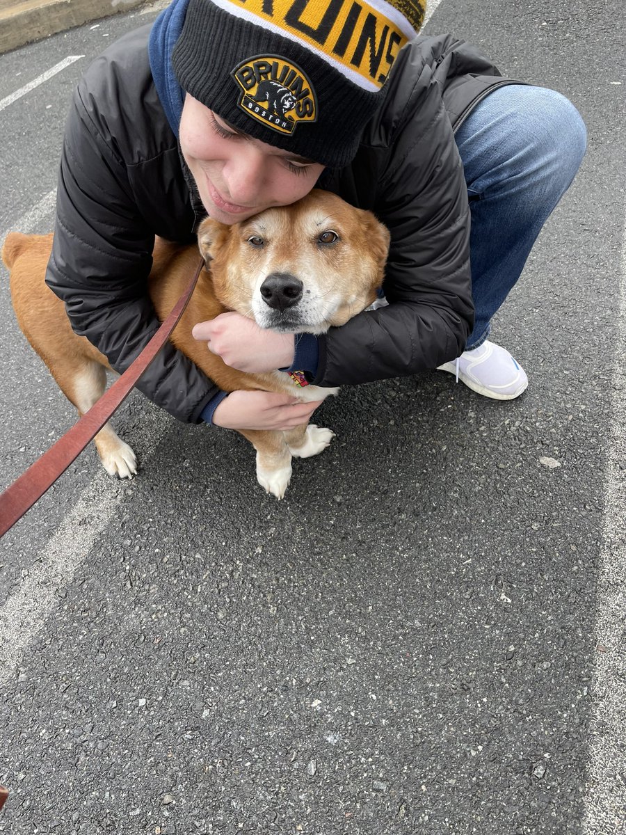 Olliemutt's tweet photo. Therapy Dog 🐾 Oliver 🐾 had another awesome day spreading smiles 😁 at Lawrence Police Autism Community Day!!💙🧩💙 Oliver enjoyed meeting new friend Rayne &amp; old friend Joseph 💙 &amp; so many others!! #spreadingsmiles #autism #autismawareness #community https://t.co/gfmhmWG0AO