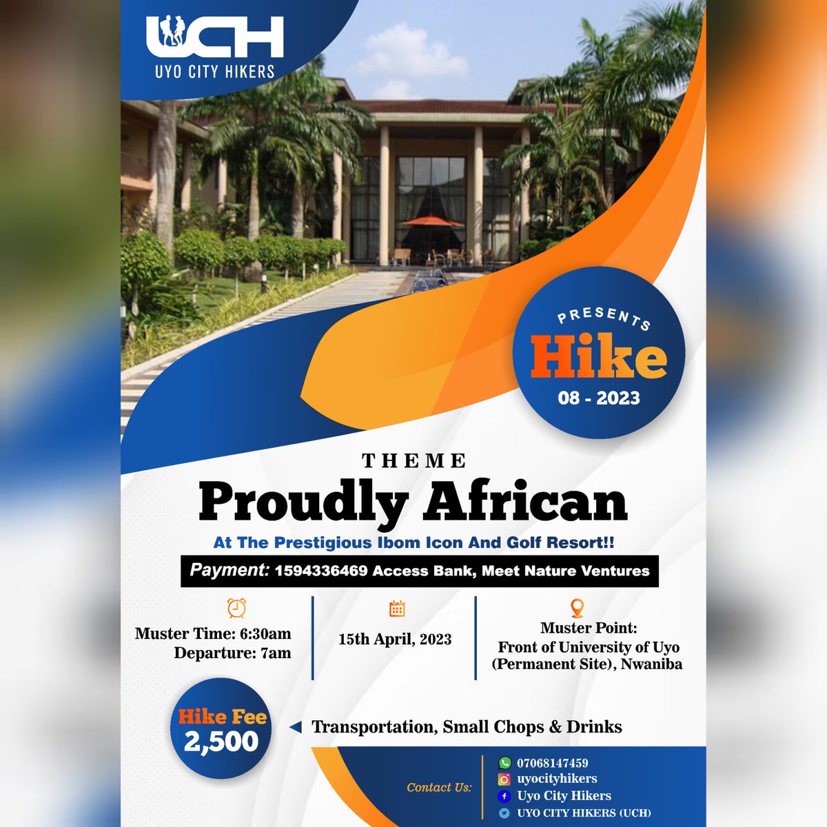 uyocityhikers's tweet photo. This is the most beautiful, most prestigious, most serene, most organised trail in Uyo. Discover Ibom Icon like never before. This is our African Themed Hike!
#uyocityhikers
#ibomicon
#ibomgolfcourse
#NatureLovers
#Hikershub
#planetFm
#tangsio
#SpectrumTV https://t.co/y8LhehmxYu