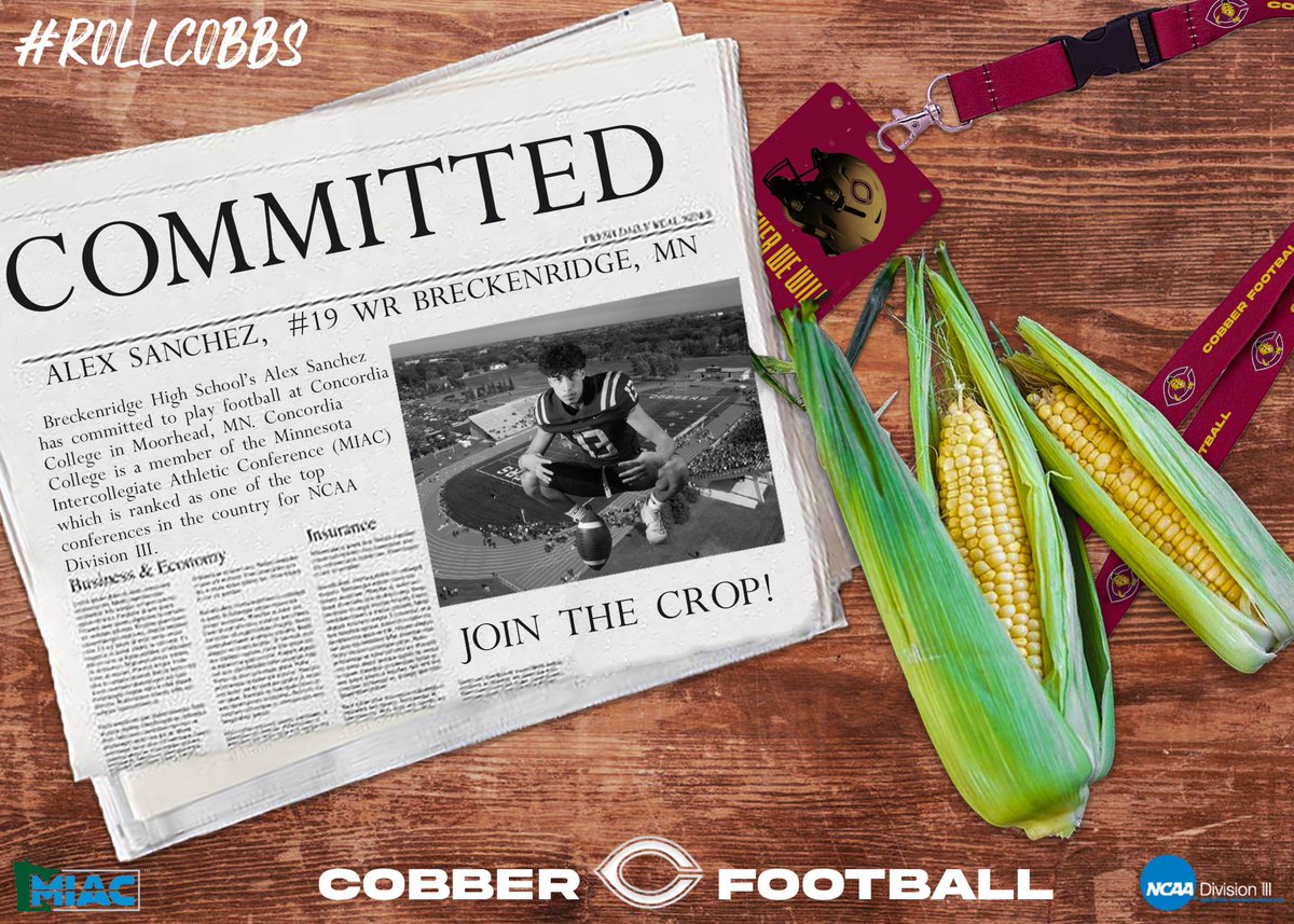 Alex_Manchez's tweet image. I am happy to announce that next year I will be attending Concordia College and playing as a Cobber.#GOCOBS @CoachTerryHoran @Cobber_Football