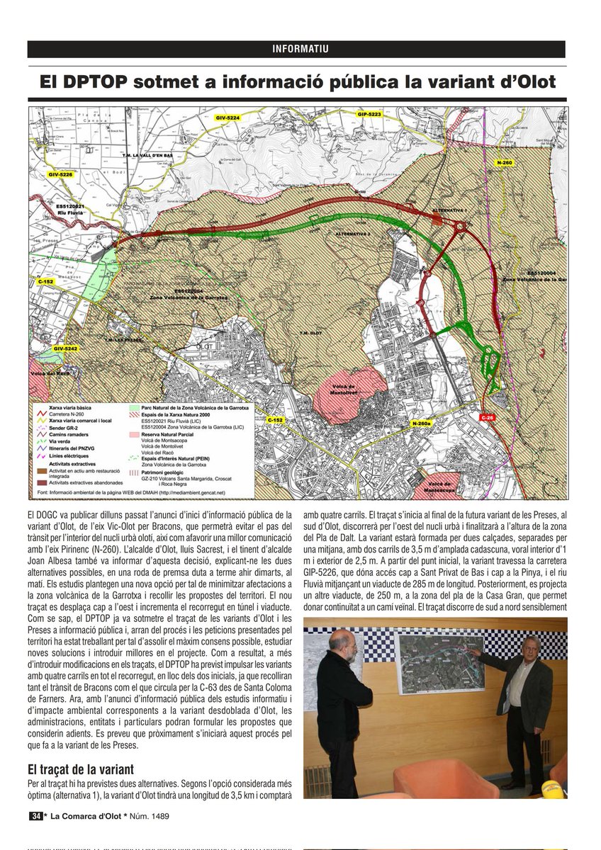 noesunvial's tweet photo. ❗Fa 14 anys de l'obertura de #Bracons i que @gencat @territori van oblidar els veïns d'#Olot permetent impunement el pas de camions d'alt tonatge i d'animals vius i morts pels carrers residencials i camins escolars.
3/4/2009. Anunciaven #VariantOlot acabada el 2013. Vergonya ���🏽 https://t.co/YUvDUrxgXo