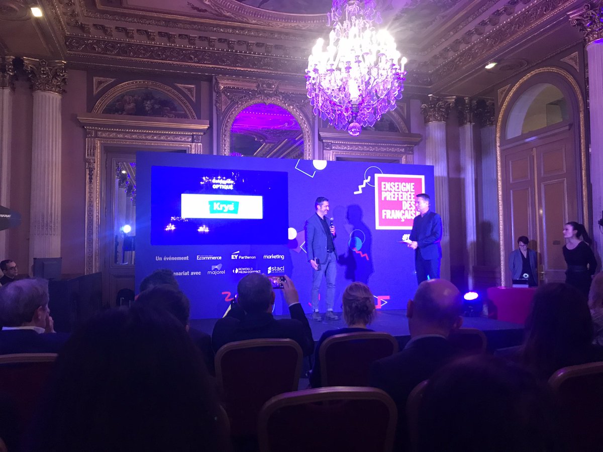 Emarketing_fr's tweet photo. L’enseigne préférée de Français catégorie Optique est @opticiens_krys ! #EPF23 https://t.co/d5x3QN5ftm