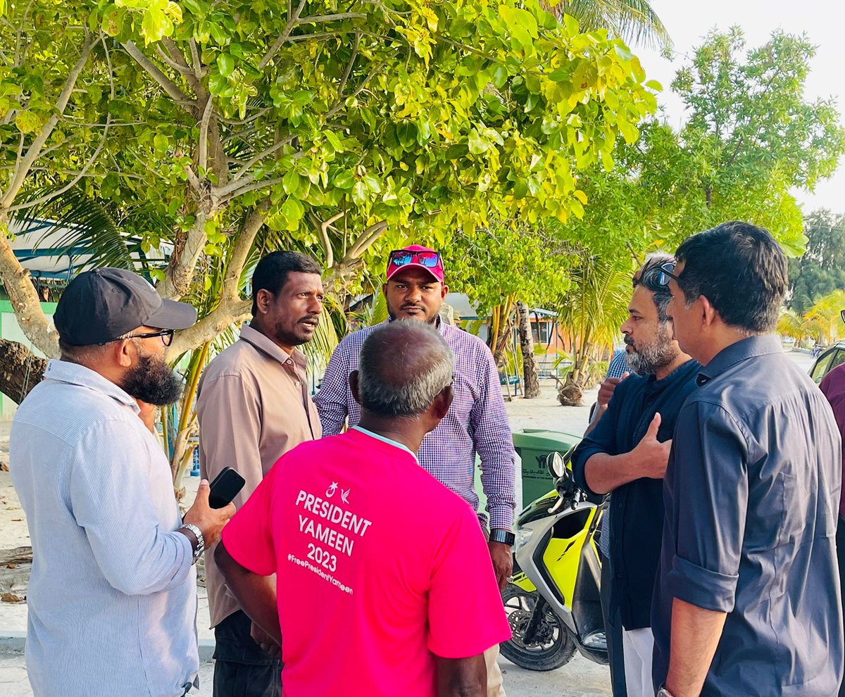 HusseinSharyf's tweet photo. PPM ge Ailaa, Alah Gulhivadaigen Dhairaa Maafushige Sharafuveri Beyfulhunge Sababun Guraidhoo Dhairaage Bai Election @ProgressPartyMV ah Kamiyaab Vumuge Uhmeedhu Varah Bodah Aavehje! Alhamdhulillah.
#RY2023 
#Vot1 ✅️
#VoteRukah 
#VoteRiza
#MavPPM 
#FreePresidentYameenNow https://t.co/o4lAQAM7Ny